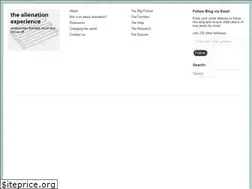 Sites similar to thealienationexperience.org.uk