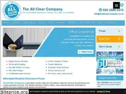 Sites similar to theallclearcompany.co.uk