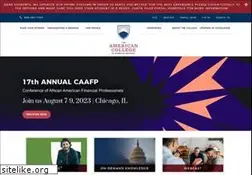 Sites similar to theamericancollege.edu