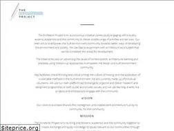 Sites similar to thearchitectsproject.org