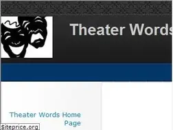 Sites similar to theaterwords.com