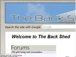 Sites similar to thebackshed.com