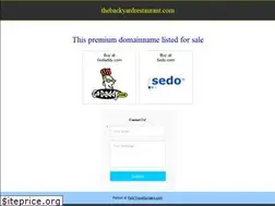 Sites similar to thebackyardrestaurant.com