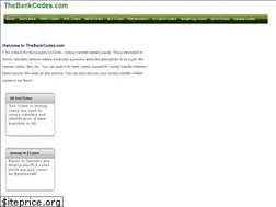 Sites similar to thebankcodes.com