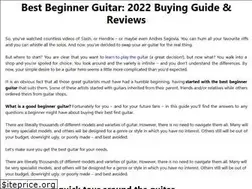 Sites similar to thebestbeginnerguitar.com