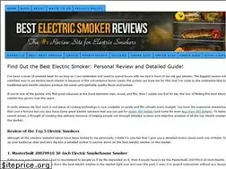 Sites similar to thebestelectricsmoker.com