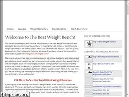 Sites similar to thebestweightbench.com