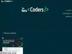 Sites similar to thebetacoders.com