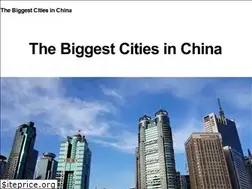 Sites similar to thebiggestcitiesinchina.com