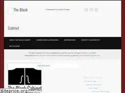 Sites similar to theblackcabinet.org