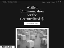 Sites similar to theblockchainwriter.com