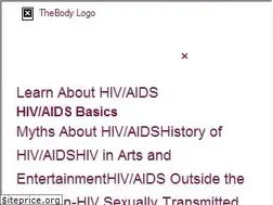 Sites similar to thebody.com