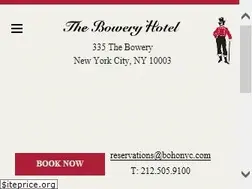 Sites similar to theboweryhotel.com