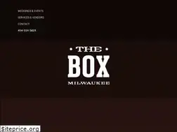 Sites similar to theboxmke.com
