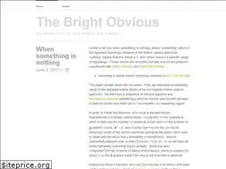 Sites similar to thebrightobvious.wordpress.com