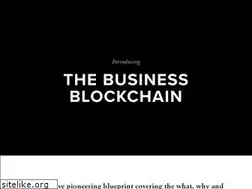 Sites similar to thebusinessblockchain.com