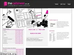 Sites similar to thecallsheet.co.uk