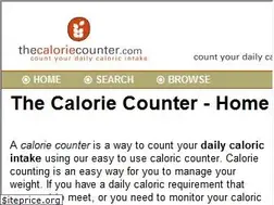 Sites similar to thecaloriecounter.com
