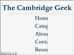 Sites similar to thecambridgegeek.com