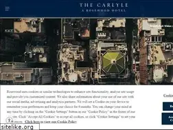 Sites similar to thecarlyle.com