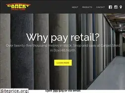 Sites similar to thecarpetshed.com.au
