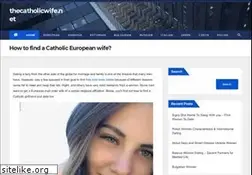 Sites similar to thecatholicwife.net