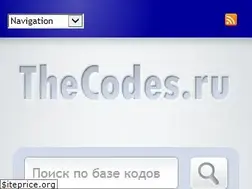 Sites similar to thecodes.ru