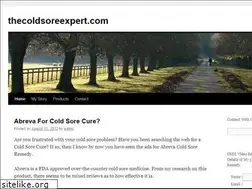 Sites similar to thecoldsoreexpert.com