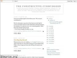 Sites similar to theconstructivecurmudgeon.blogspot.com