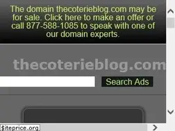 Sites similar to thecoterieblog.com