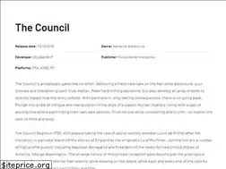 Sites similar to thecouncil-game.com