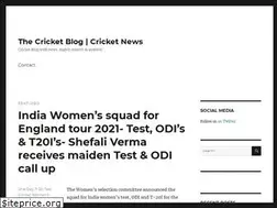 Sites similar to thecricketblog.info