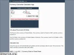 Sites similar to thecurrencycalculator.com