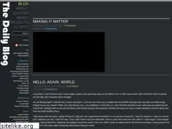 Sites similar to thedailyblog.org