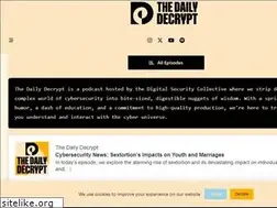 Sites similar to thedailydecrypt.com