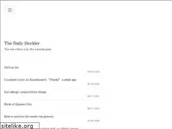 Sites similar to thedailyheckler.com