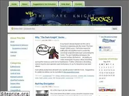 Sites similar to thedarkknightsucks.com