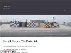 Sites similar to thedatalist.com