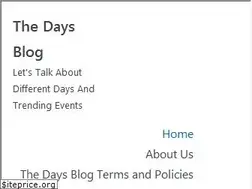 Sites similar to thedaysblog.com