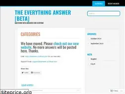 Sites similar to theeverythinganswer.wordpress.com