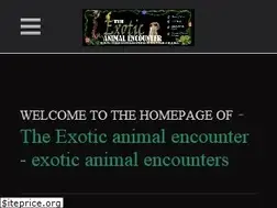 Sites similar to theexoticanimalencounter.co.uk