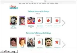 Sites similar to thefamousbirthdays.com