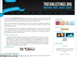 Sites similar to thefanlistings.org