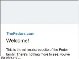 Sites similar to thefedors.com