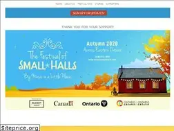 Sites similar to thefestivalofsmallhalls.com