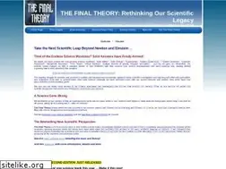Sites similar to thefinaltheory.com