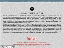 Sites similar to thefinalvinyl.com