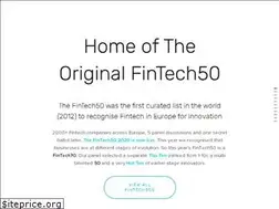 Sites similar to thefintech50.com