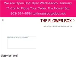 Sites similar to theflowerboxtyler.com