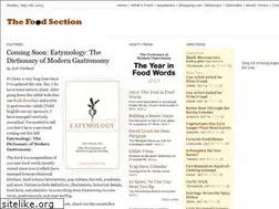 Sites similar to thefoodsection.com